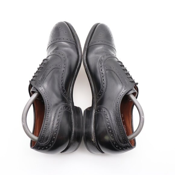 Allen Edmonds Strand Cap Dress Shoes Men\'s 8.5 D Black Leather Medallion USA main image 7